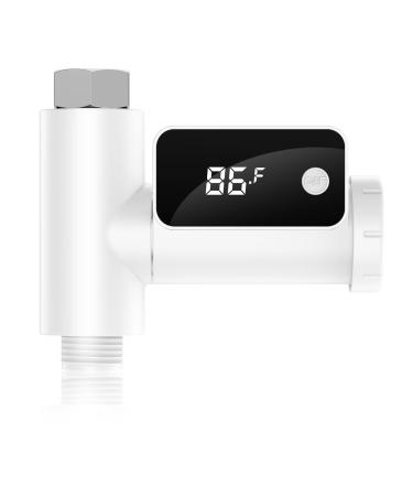 Shower Thermometer Display  LED Digital 5 85  Baby Bath Water Thermometer  Fahrenheit/Centigrade Display For Baby Kids Bathroom Kitchen 10.3*9*5cm White