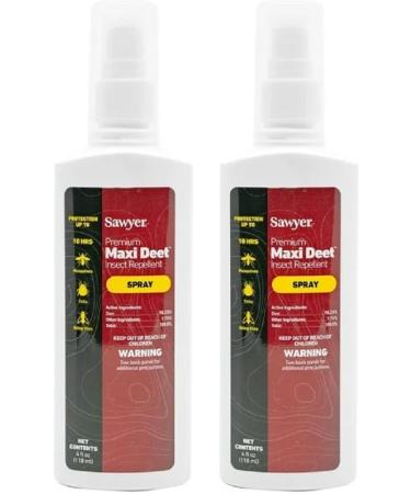 Sawyer Premium MAXI DEET 100% Insect Repellent Pump Spray 4-Oz - Twin Pack - Buy Online on GoSupps.com