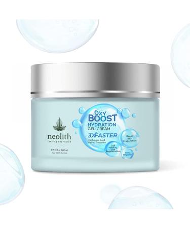 Neolith Oxy Boost Hyaluronic acid Hydration Gel Cream 98% Organic | Hydrating water gel based moisturizer for face | Cell Healing Cell regeneration Boost skin Oxygenation | 50 ML - Buy Online on GoSupps.com