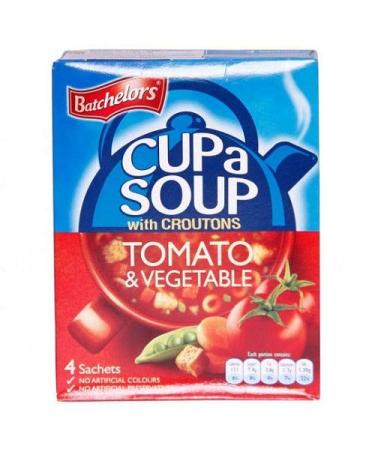 Batchelors Cup a Soup With Croutons Tomato & Vegetable 93g (Pack of 3)