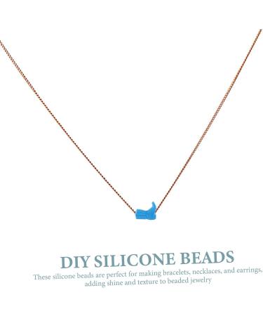 Healvian 18 Pcs DIY Silicone Beads - Necklace Crafts & Teething Toy Charms - Assorted Colors - 3x1.4x1cm - Buy Online on GoSupps.com