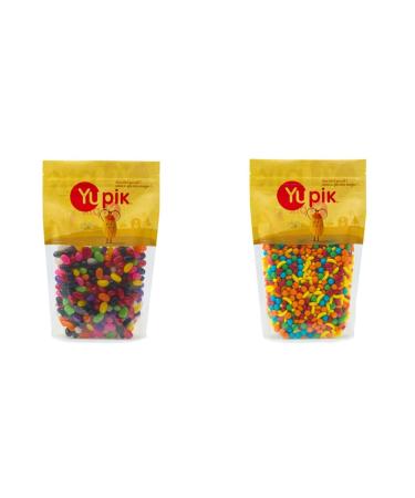 Yupik Candy Jelly Beans Classic Candy 1Kg & Candy Nitwitz - Mini Fruit Shapes 1Kg