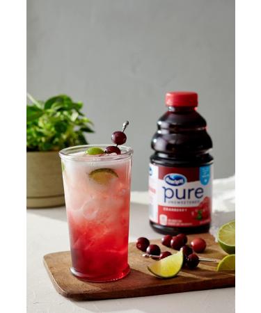 Ocean Spray 100% Pure Cranberry Juice 32oz - Pack of 8 | Fresh and Natural - Buy Online on GoSupps.com