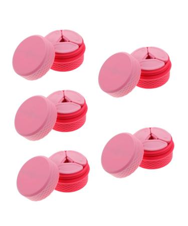 FOMIYES 5 Sets Cream Box Durable Cream Storage Jar Travel Empty Cream Jar Toiletry Container for Travel Airless Pump Jar Makeup Samples Lip Scrub Jar Silica Gel Vacation Lotion Storage Box