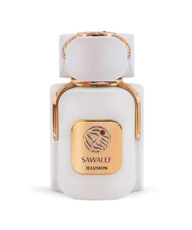 Swiss Arabian ILLUSION Eau de Parfum 80 mL from the SAWALEF Boutique Range | Unisex Dry Woody Niche Release | Long Lasting with Intense Sillage | Cologne for Men and Perfume for Women Oud 1 Count (Pack of 1)