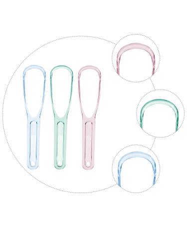 FRCOLOR 6 Pcs Tongue Scrapers & Oral Flossers Kit for Adults - Gentle Plastic Mouth Care - Buy Online on GoSupps.com