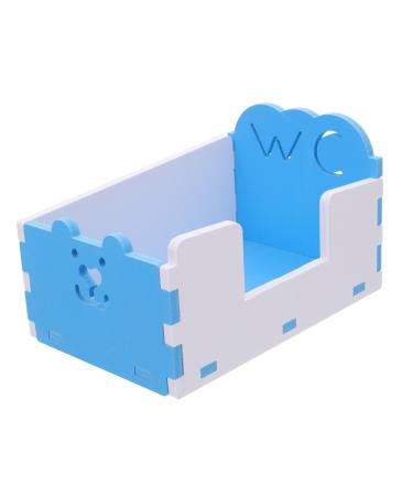 BESPORTBLE 1pc Hamster Toilet Hamster Bathroom Critters Hamster Litter Toilet Pet Pet Toilet Blue PVC 15x10cm Blue