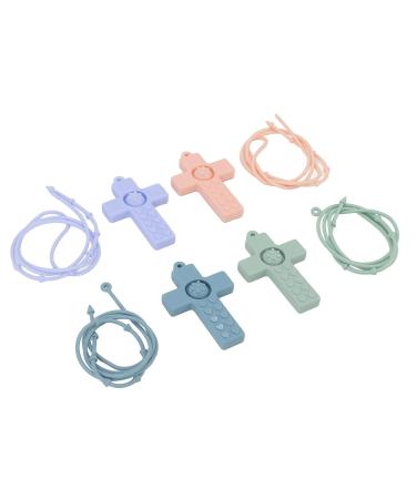 4pcs Silicone Baby Teether Set with Lanyard - Safe Teething Toys for Toddlers - Buy Online on GoSupps.com