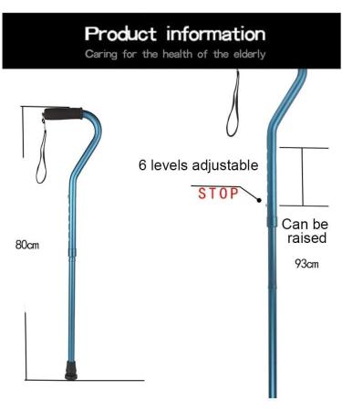 Folding Walking Stick Lightweight Adjustable Crutch Comfortable Right and Left Hand Grip Reasonable Crutches Hello Independence - Buy Online on GoSupps.com