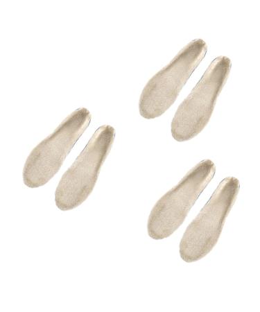 NOLITOY 6 Pairs Winter Foot Pads Warm Insoles Arch Insoles Shoes Pads Absorption Insoles