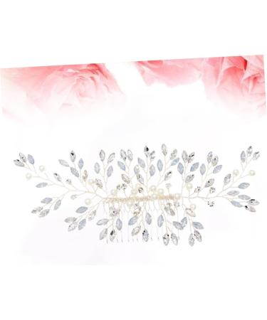 Ipetboom Bridal Side Comb Crystal Headpiece Bridal Hair Clip Wedding Headpiece Rhinestone Headpiece Mothers Headpiece Wedding Hair Clip Crystal Hair Comb Accessories Bride Pearl - Buy Online on GoSupps.com