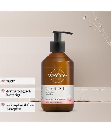  we:care2 we:care Liquid Hand Soap 250ml with Magnolia/Sandalwood Sustainable and vegan liquid soap free of silicone parabens and microplastics - Buy Online on GoSupps.com
