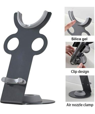 Hair Dryer Holder Stand Magnetic Display Stand for Supersonic Hair Dryer Suitable for Bathroom Bedroom Hair Salon 5.9 * 5.19 * 6.48in - Buy Online on GoSupps.com