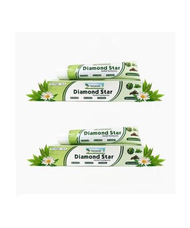 Planet Ayurveda Diamond Star Herbal Toothpaste 100 gm | Ayurvedic Mints Ajwain & Miswak for Naturally Fresh Breath & Gentle Gum Care | Fluoride-Free Chemical-Free Paste (2)