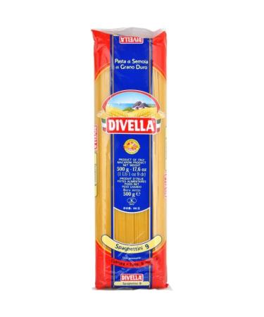 Italian Gourmet E.R. Divella Spaghettini No. 9 Pack of 10 durum wheat semolina pasta 500g + Italian Gourmet Polpa di Pomodoro 400g