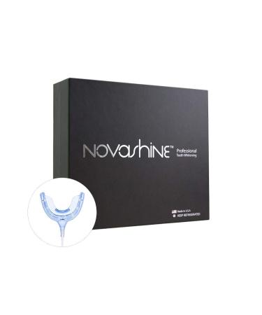 Novashine Professional Teeth Whitening Kit for Him: Advanced Blue LED Light Concentrated Peroxide Gel Smartphone Adapter Travel Bag & 2-Year Warranty