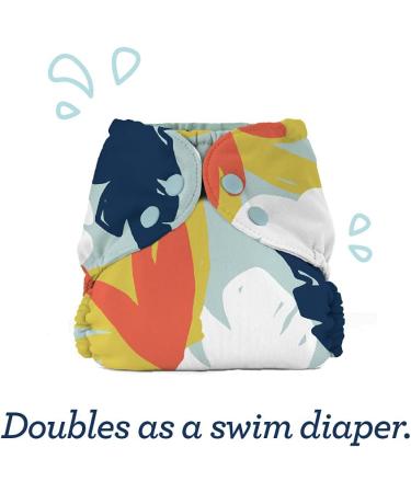 Esembly Waterproof Cloth Diaper Cover | Size 2 (18-35lbs) | Snap Closure | Leak-Proof & Breathable | Reusable Swim Diaper - Buy Online on GoSupps.com