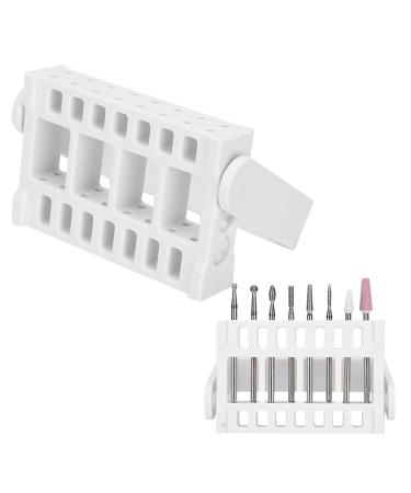 Nail Drill Holder - 16 Hole Display for Nail Artists & Salons - Professional Use (White) - Buy Online on GoSupps.com
