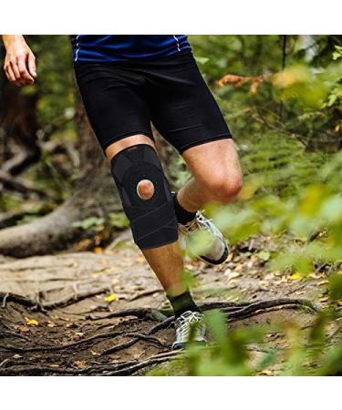 Thx4COPPER Hinged Knee Brace - Adjustable Open Patella Compression Support for Pain Relief & Injury Protection - M (Pack of 1) - Buy Online on GoSupps.com