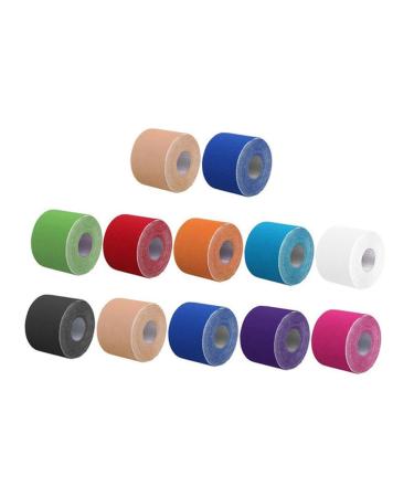 Tape 12 Rolls Sports Tape Non- Woven Sports Wrist Wraps Leg Tape Sport Tape Tape Non-Woven Fabric Wristband Fitness Muscle Tape