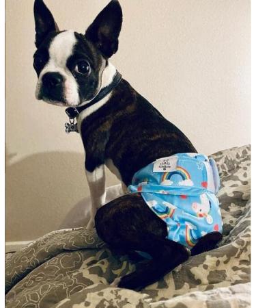 Cutebone 3-Pack Washable Dog Diapers | Waterproof Puppy Pants | Valentine's Day Rose Collection for Dogs in Heat - XS (Newborn-25.5cm) - Buy Online on GoSupps.com