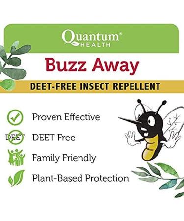 Quantum Health Buzz Away Extreme - DEET-Free Essential Oil Bug Spray for Kids, 4 Fl Oz - Buy Online on GoSupps.com