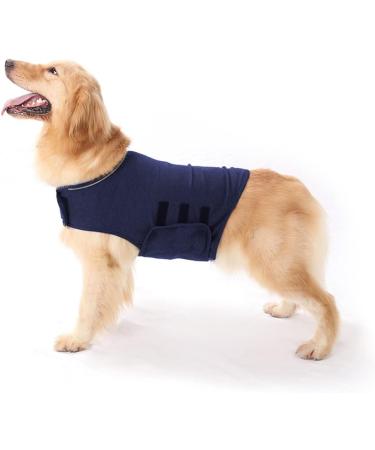 Buy Anti-Fear Dog Jacket | Sedative Shirt for Pet Stress Relief | XL Navy Blue Thunder Wrap - Buy Online on GoSupps.com