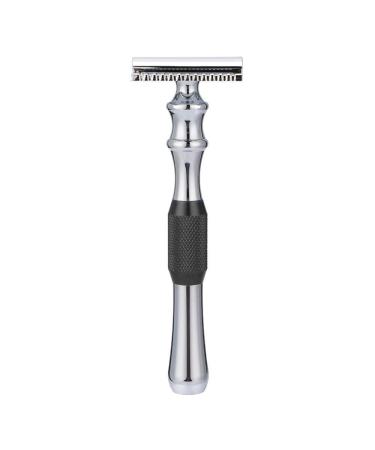 Classic Double Edge Razor - Manual Safety Shaving Knife for Men | Gift for Papa & Friends | Black Razor - Buy Online on GoSupps.com