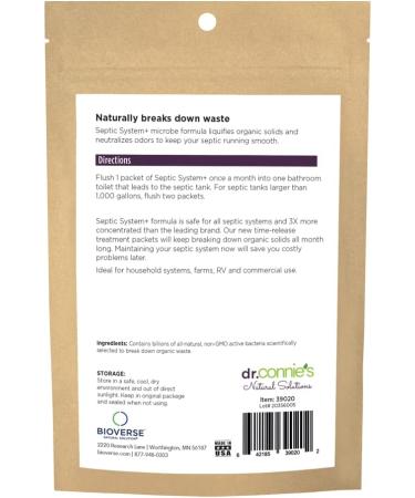 Dr. Connie's Septic Treatment Septic Tank Homes RV Campers 12 month supply - Buy Online on GoSupps.com