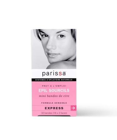 Parissa Eyebrow Shaper Wax Strips - 32 Count - Pink Hair Removal Wax for Perfect Brows - Buy Online on GoSupps.com