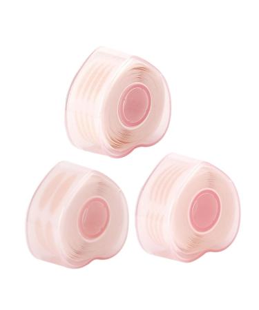 Angoily 3rolls Double Eyelid Sticker Transparent Tape Fiber Eyelid Irish Accessories for Women Eye Shaping Makeup Supplies Double Eyelid Patches Pink Tool Woman Breathable Lace