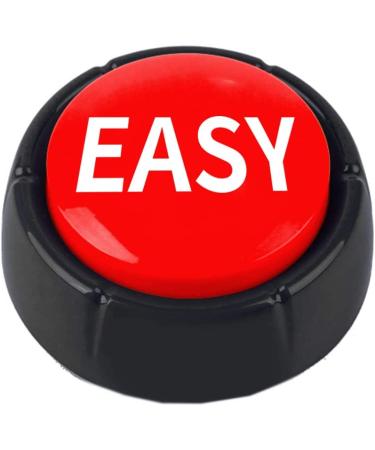 Mealivos Talking Button - Red/Black (Easy) | Interactive Sound Button - Buy Online on GoSupps.com