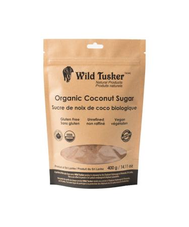 Wild Tusker Organic Coconut Sugar 400g 400 g (Pack of 1)