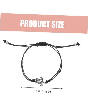 Abaodam 3 Pairs turtle bracelet wrist bands bracelets matching bracelets for couples wrist bracelet lovers 13.5X1.5CMx3pcs Blackx3pcs - Buy Online on GoSupps.com