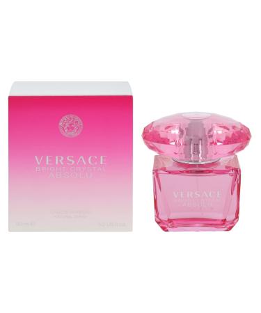 Versace Bright Crystal Absolu for Women 3.0 oz Eau de Parfum Spray Floral 3 Fl Oz (Pack of 1)