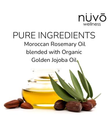 Organic Rosemary Oil for Hair Growth | Moroccan & Jojoba Oil Blend | Moisturizes Split Ends & Dry Scalp | 30ml - Product of Canada - Buy Online on GoSupps.com