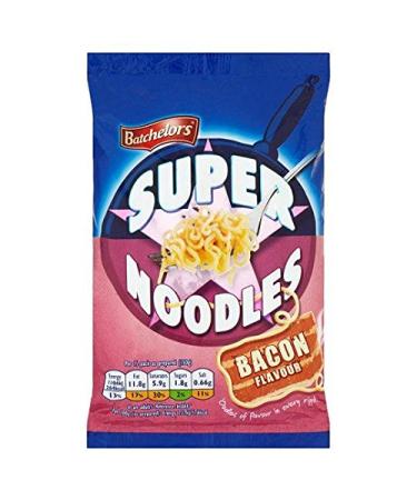Batchelors Batchelors - Super Noodles - Bacon Sauce - Pack of 2 x 100g Bags