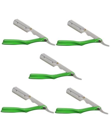 Minkissy 5st for manual razor tool man stainless steel eyebrows trim household products as shown x 5 pieces 22.2x13.2cmx5pcs