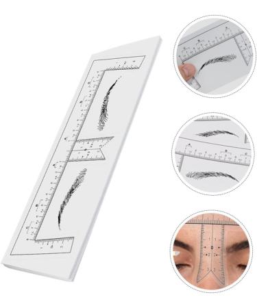 DRESSOOS 100pcs Eyebrow Design Ruler Tools Brow Ruler Eyebrow Measurement Tool Shape Guide Ruler Make up - Buy Online on GoSupps.com