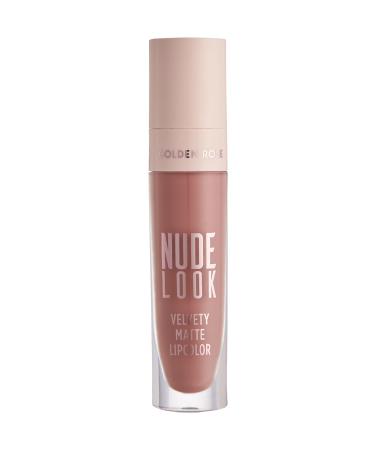 Golden Rose Nude Look Velvety Matte Lipcolor Liquid No.02 Peachy Nude - Buy Online on GoSupps.com