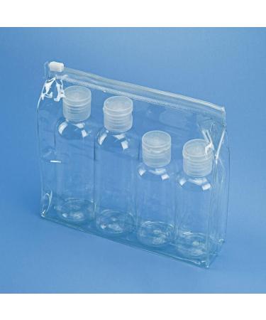 100ml Reusable Travel Bottles for Toiletries Set Mini Size Compact Containers for Shampoo and Conditioner Flexible Plastic Clear/Transparent Flip Cap 12 Pack 100ml (12 Pack) - Buy Online on GoSupps.com
