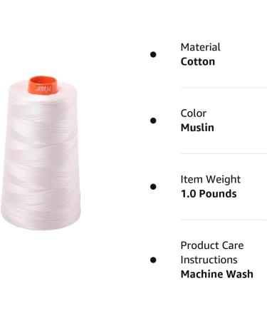 Aurifil 2311 Muslin Mako 50wt 100% Cotton Thread - 452 Yard Cone - Buy Online on GoSupps.com