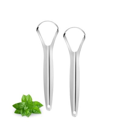 Liatinbo tongue scraping metal tongue scraps for adults stainless steel tongue scraps reduces bad breath and fresh breath (2 pieces spoon-shaped) - Buy Online on GoSupps.com