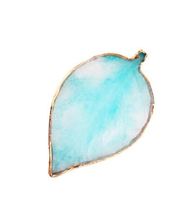 Beavorty manicure nail palette Nail Art Polish Holder color display plate Nail Art Painting Gel Palette Resin Makeup Palette manicure palette Nail Art Display resin palette agate tool 9.5*8*1cm Blue