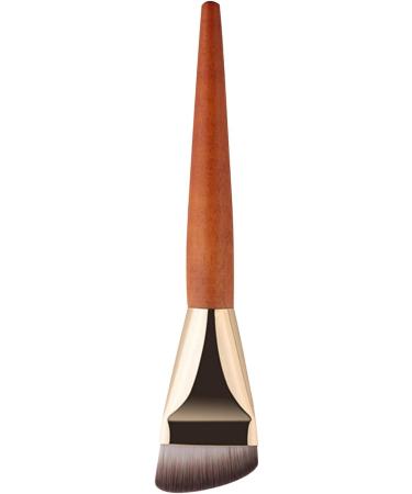 Flat Part Makeup Brush Flat Part Foundation Brush - Liquid Foundation Brush with Wooden Handle Professional Contour Brush for Liquid Cream Powder Blending and Polishing - Buy Online on GoSupps.com