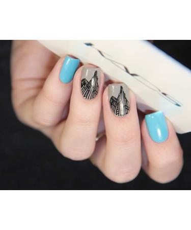 Alexnailart Nail Art Stamping Plate Fashion Building Lattice Template Image Plate Nail Art Tools (FA002) - Buy Online on GoSupps.com