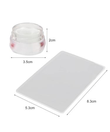 Bodhi2000 Nail Art Stamp Set Wiping-Resistant Silicone Nail Stamp for DIY Nail Decoration Transparent/Red Manicure Tool for Stunning Nail Designs - Buy Online on GoSupps.com