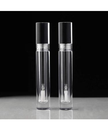 10 Pack 5ml Empty Lip Gloss Tubes with Wands | Transparent Containers for DIY Lip Gloss | Clear Crystal Design with Rubber Stoppers - Buy Online on GoSupps.com