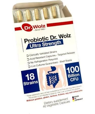 Dr. Wolz Probiotic Ultra Strength Dietary Supplement 2pack 80 Capsules - Buy Online on GoSupps.com