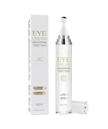 Iouyjiu Under Eye Roller Dark Anti Puffiness Cream Firming Hydrating Skin Nourishing and Lifting for All Skin Types Daily Use Morning and Night Routine 20 ml 1 Piece